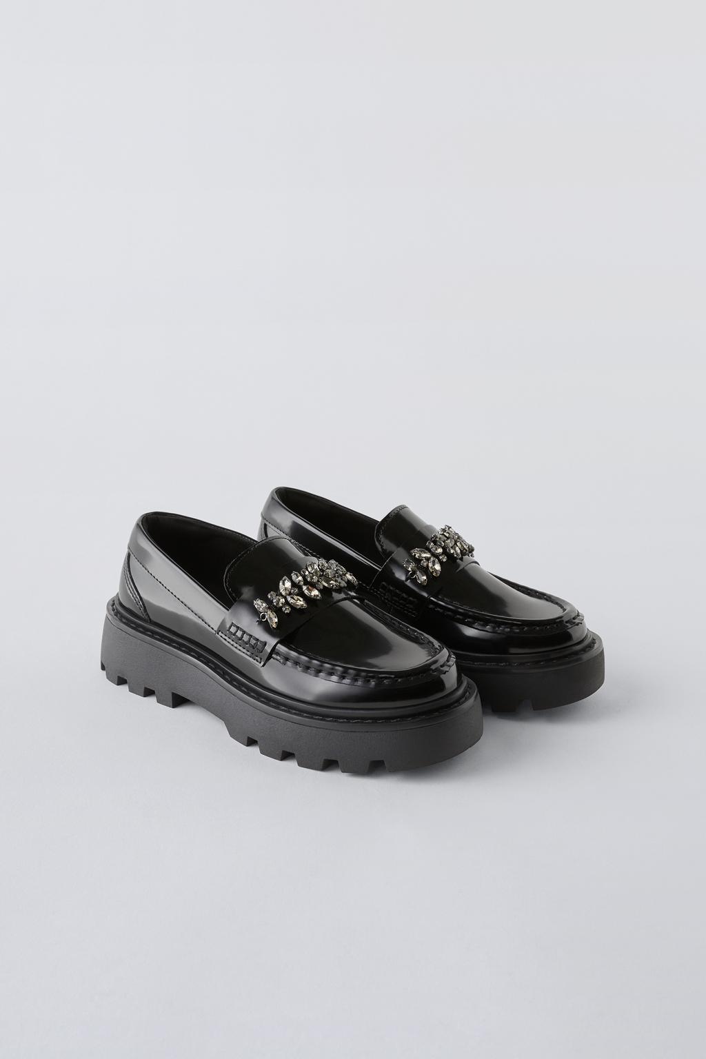 Лофери зі стразами Чорні