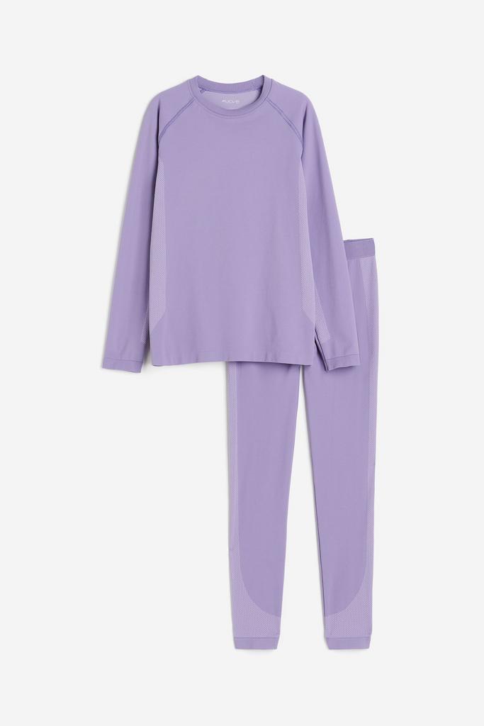 Безшовний комплект термобілизни Фіолетовий