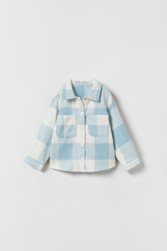 Сорочка в клітинку Блакитна