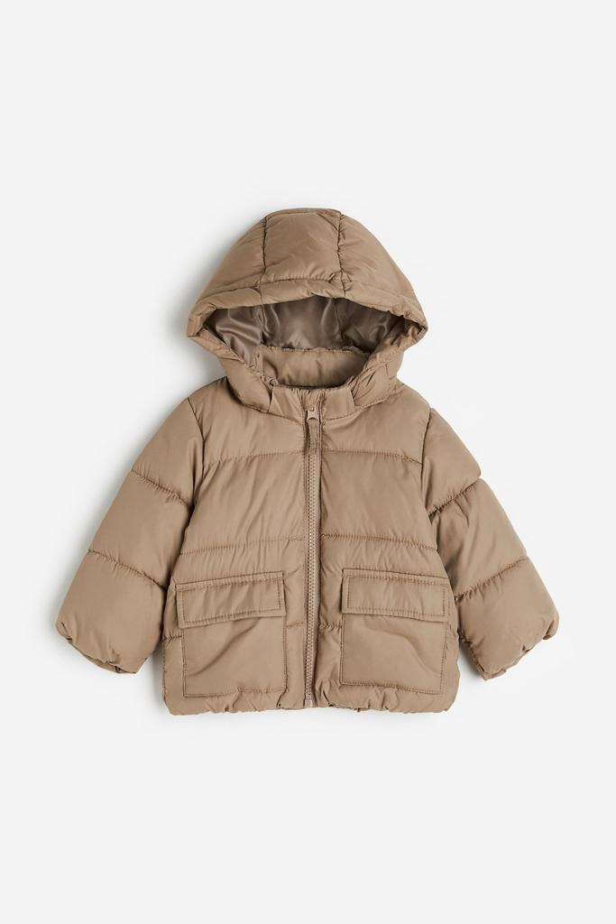 Куртка-пуховик з капюшоном Світло-коричнева