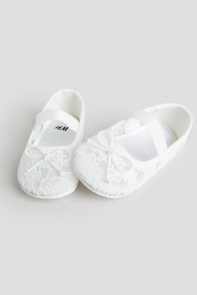 Балетки з оздобленням Білі
