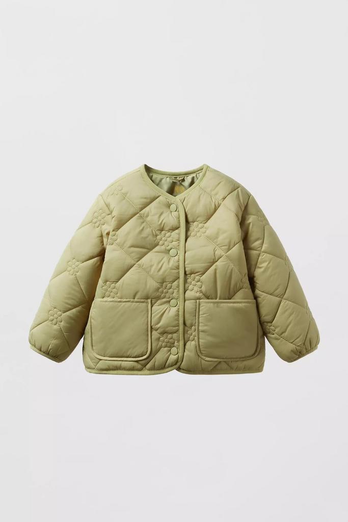 Куртка стьобана Зелена