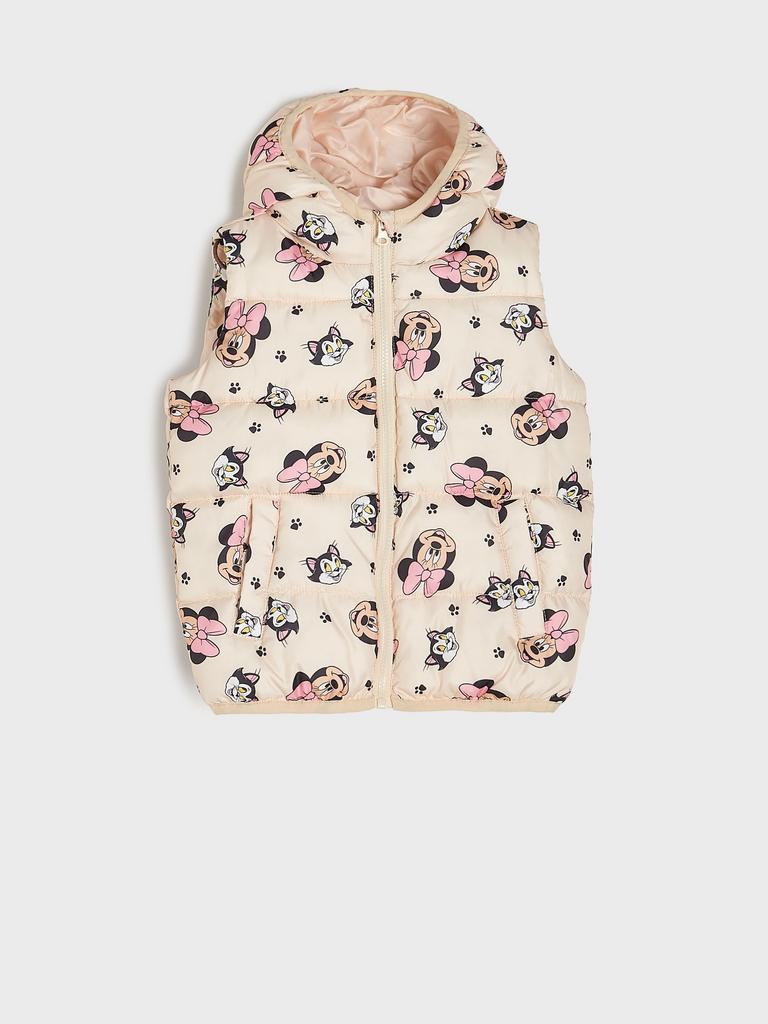 Жилет із каптуром та принтом з персонажами ©Disney Молочний