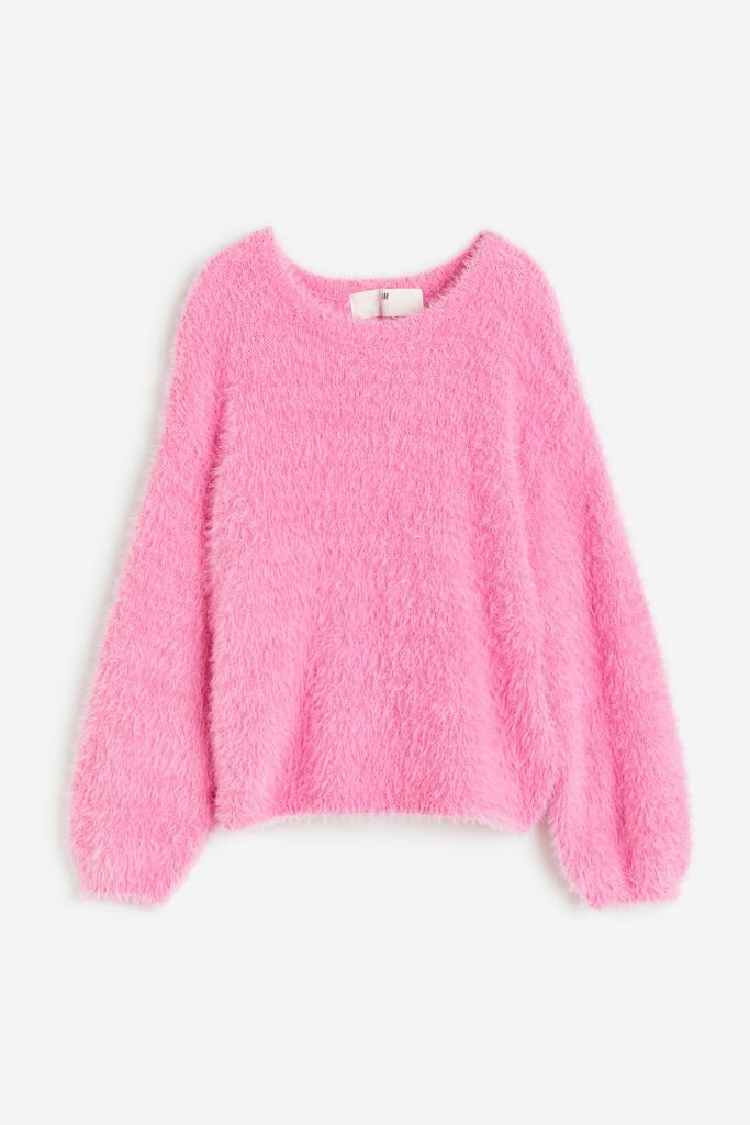 Пухнастий светр Рожевий