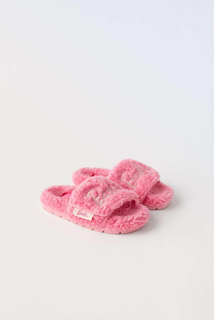 Капці зі штучної овечої вовни Barbie™ Рожеві