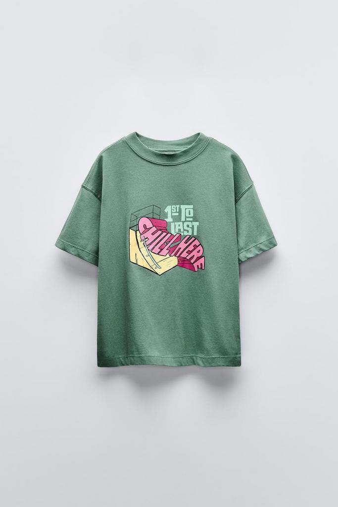 Футболка з принтом Зелена