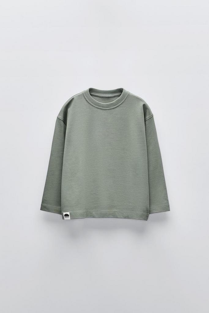 Реглан однотонний з етикеткою Світло-зелений