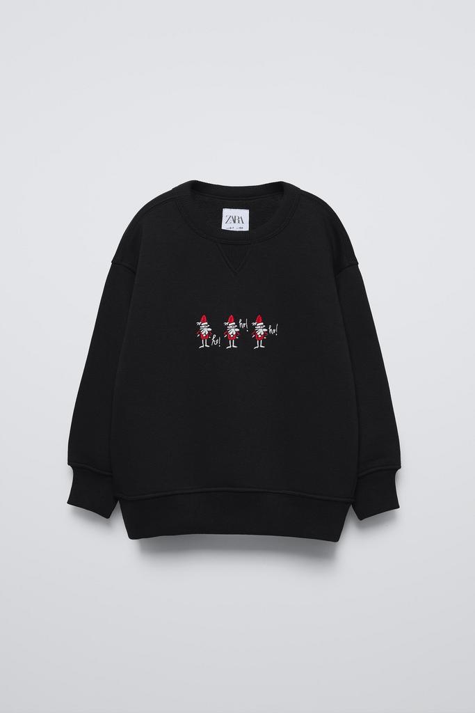 Теплий світшот із вишитим Сантою