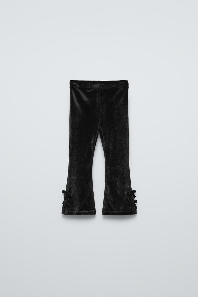 Оксамитові штани FLARE з бантами