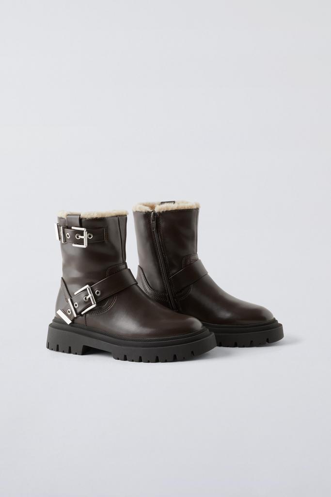 Черевики з пряжками Коричневі