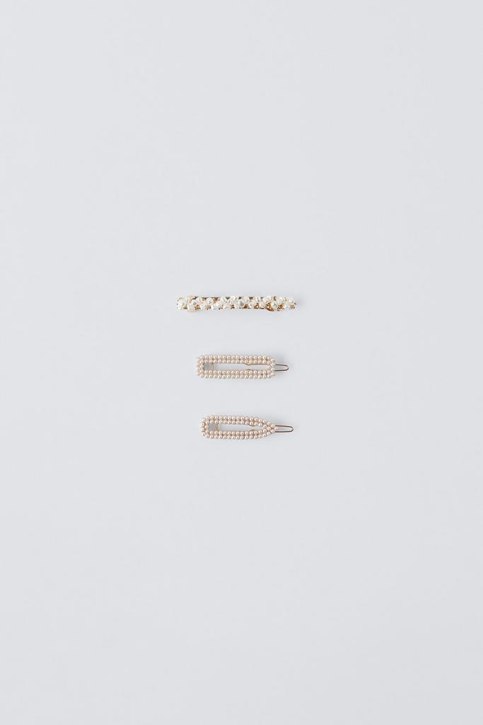 Набір із трьох зажимів для волосся