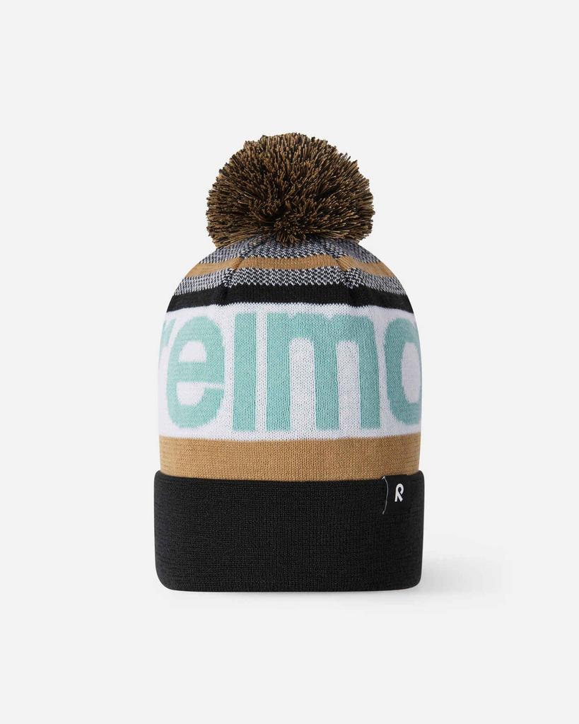 Зимова шапка з написом Коричнева