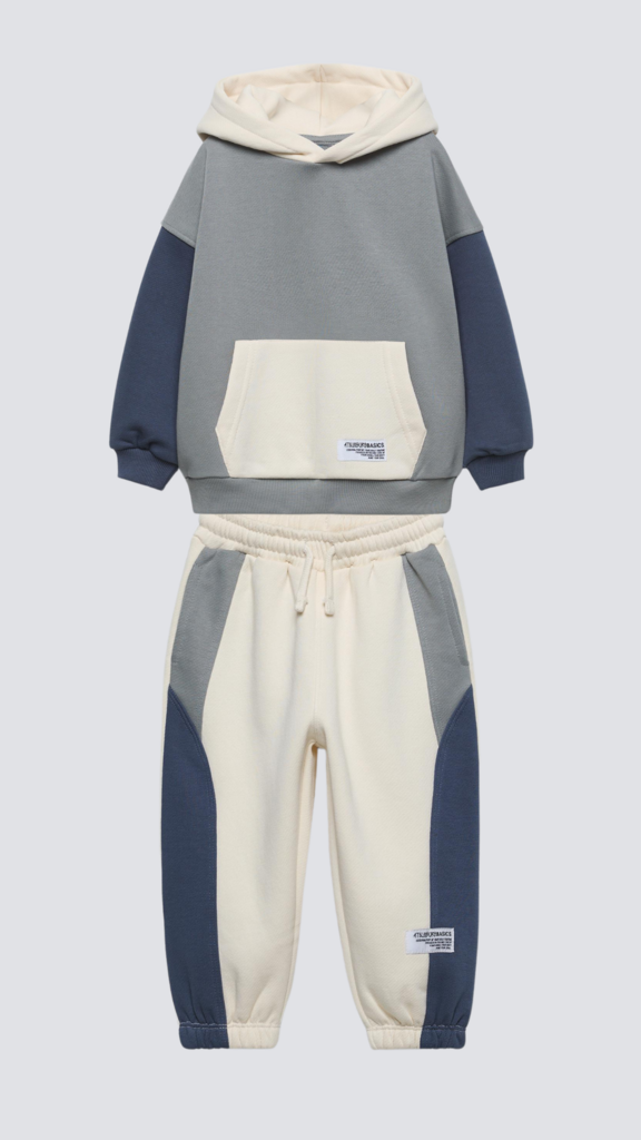 Костюм-двійка з кольоровими блоками