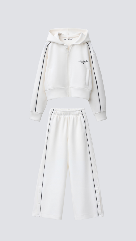 Костюм з написом Сіровато-Бежевий