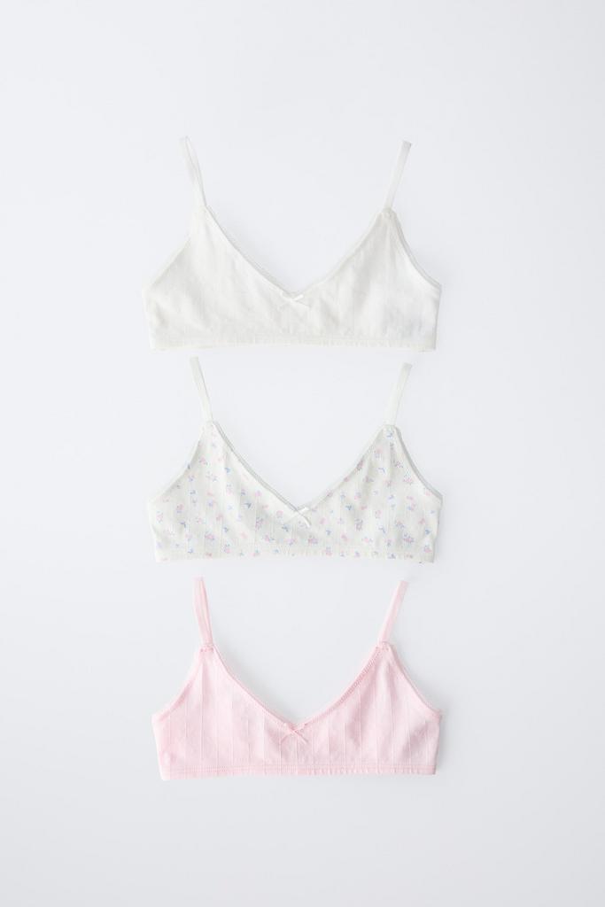 Комплект з 3 топів з рельєфним квітковим візерунком