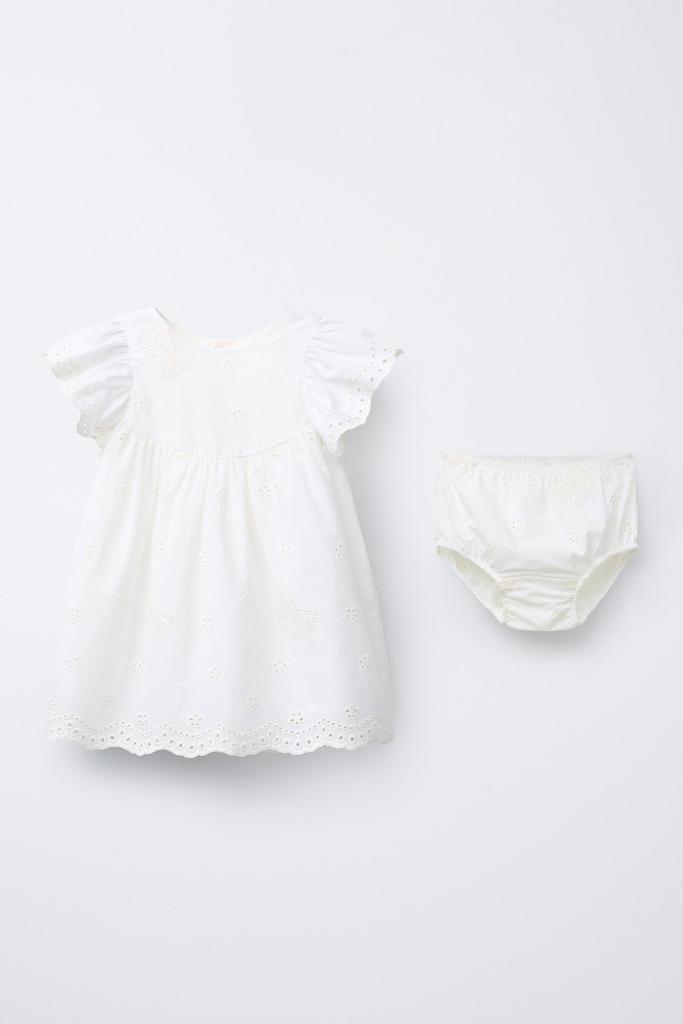 Сукня з вишивкою та бантами та трусики