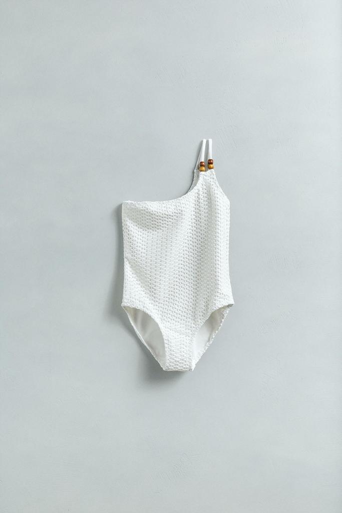 Купальник в'язаний гачком Білий