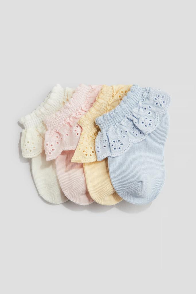 Набір із 4 пар кольорових шкарпеток