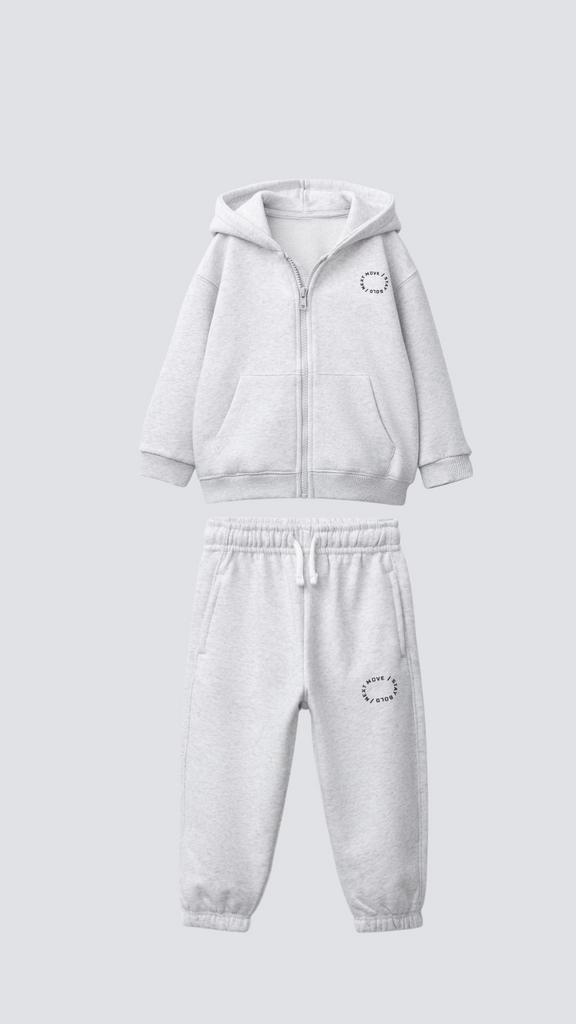 Костюм світшот і штани з лого Сірий