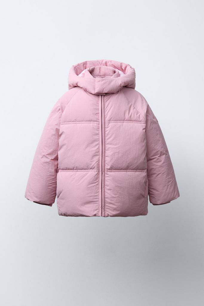 Водовідштовхуюча стьобана куртка з капюшоном Рожева