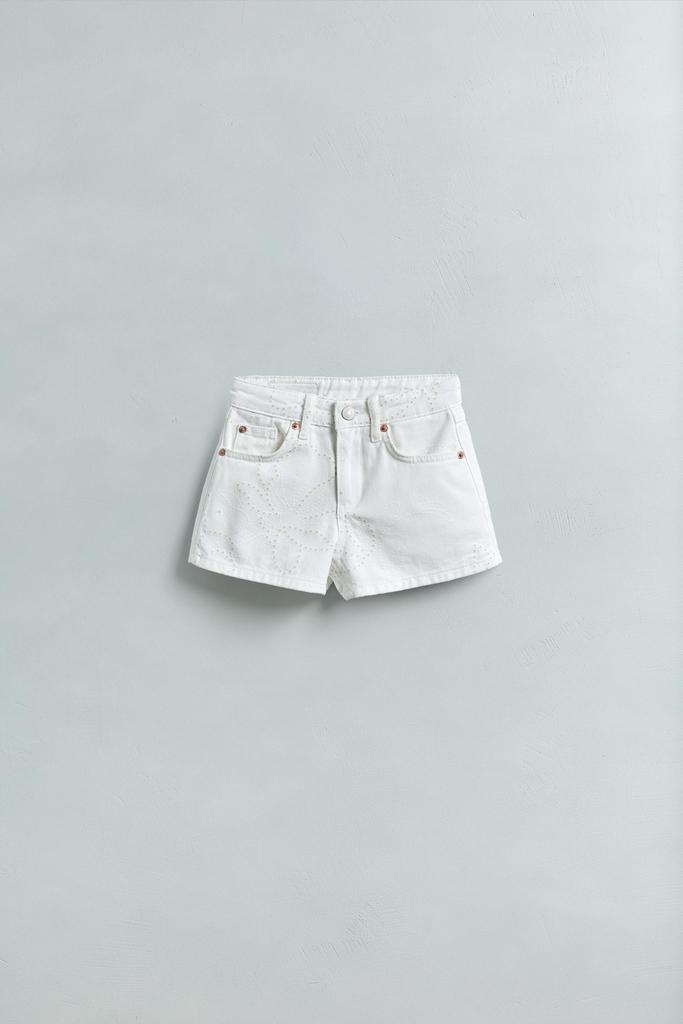 Джинсові шорти з квітами