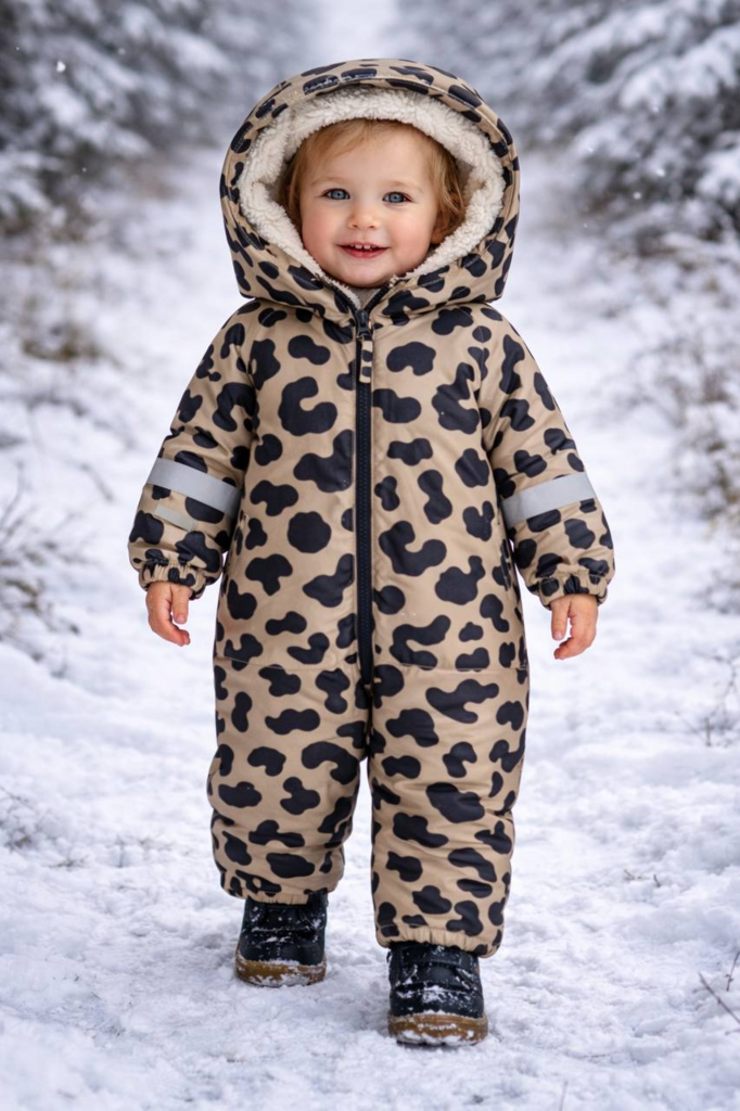 Водонепроникний комбінезон у тваринний принт