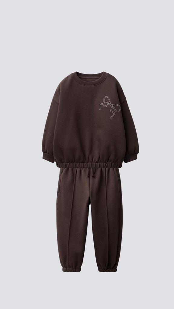 Костюм з бантиком Коричневий