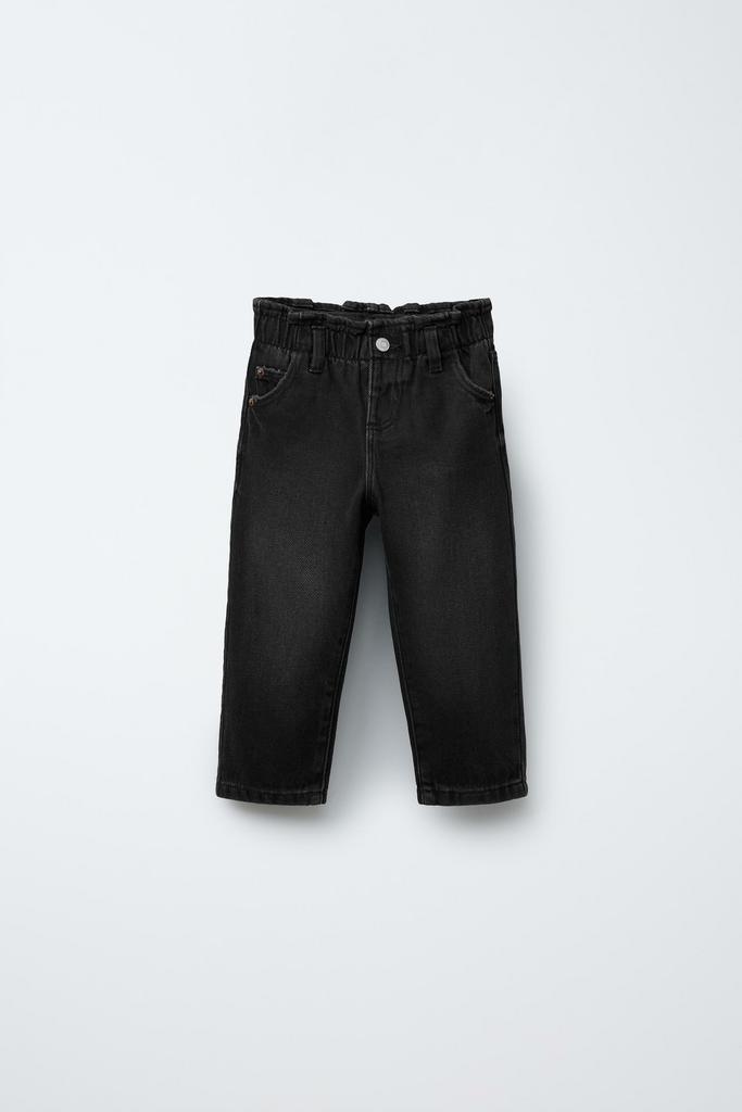 Джинси PAPERBAG з кишенями-серцями Чорні