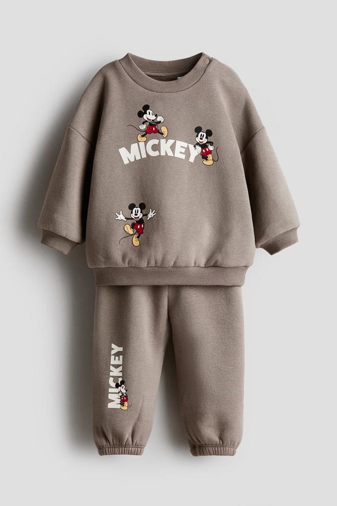 Костюм з принтом Mickey Mouse Коричневий