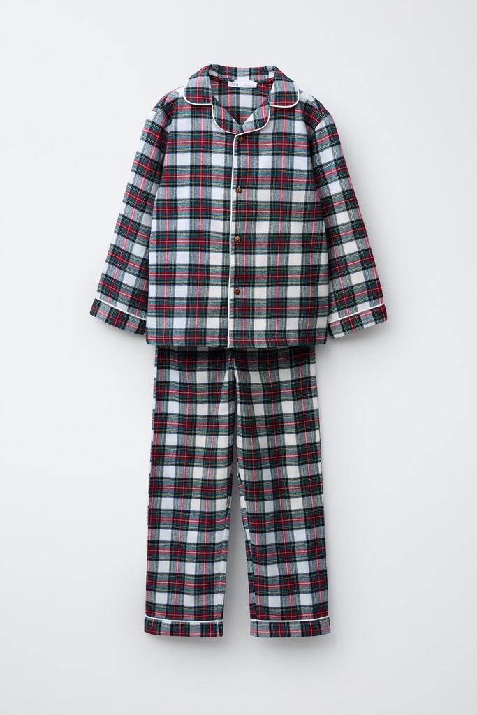 Фланелева піжама в клітинку