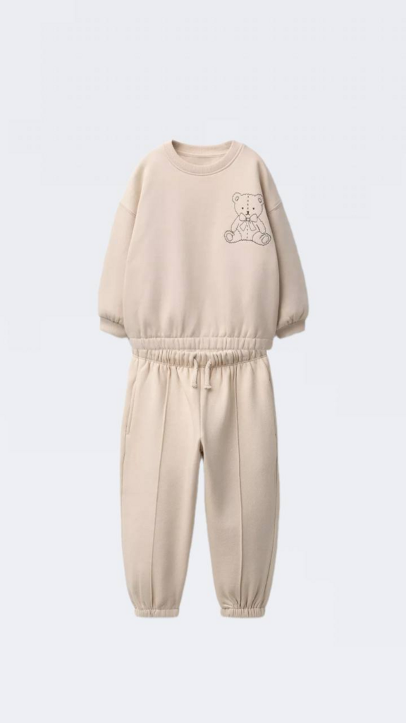 Костюм з принтом ведмедика