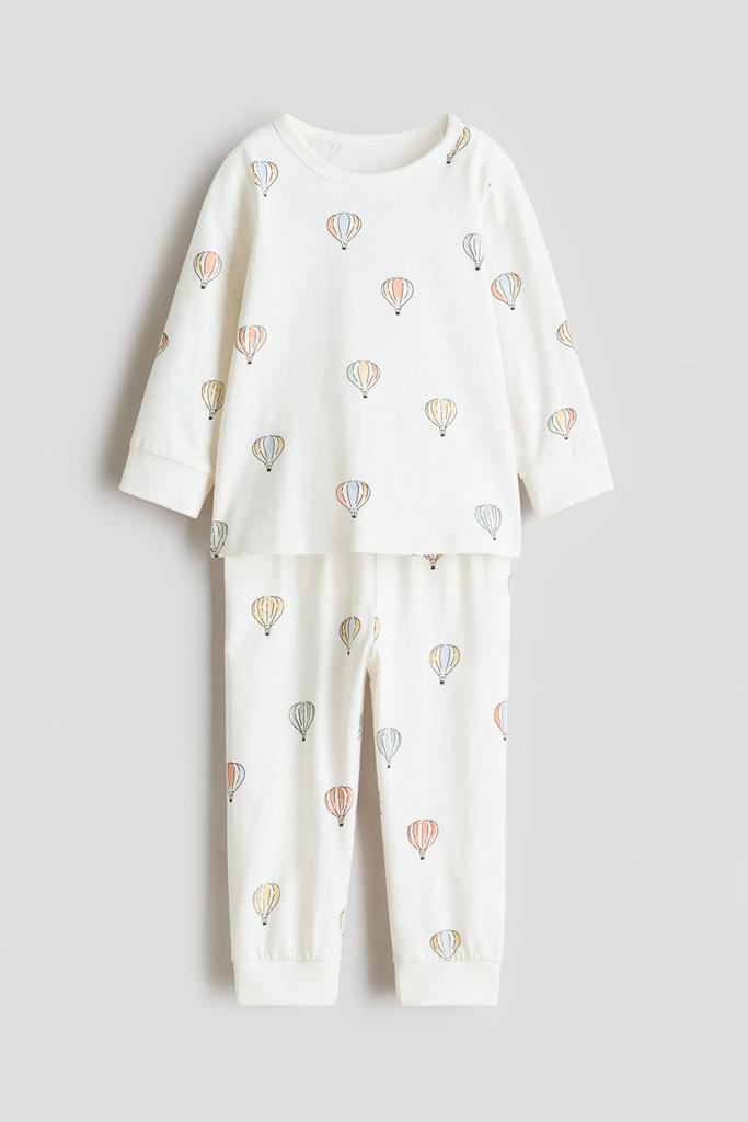 Бавовняна піжама з принтом