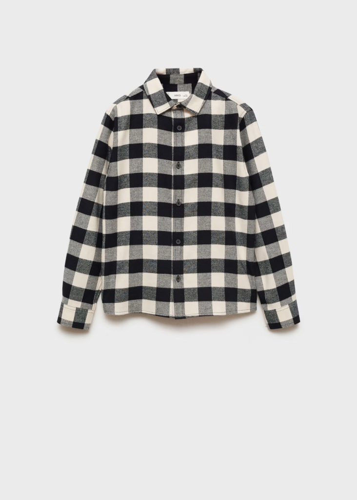 Бавовняна сорочка в клітинку