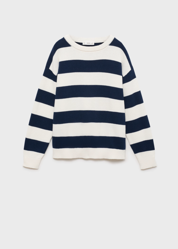 Смугастий в'язаний светр