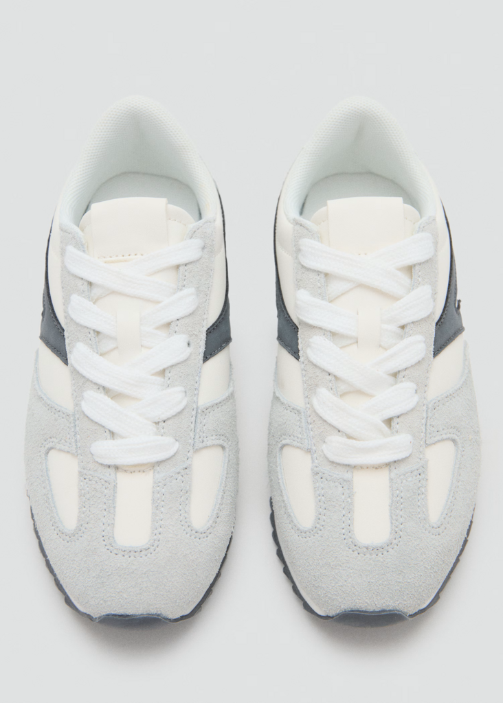 Шкіряні кросівки змішаного крою