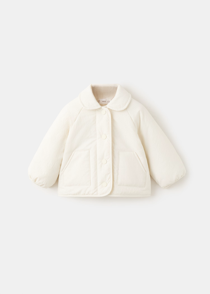 Стьобана водовідштовхуюча куртка-бомбер Екрю