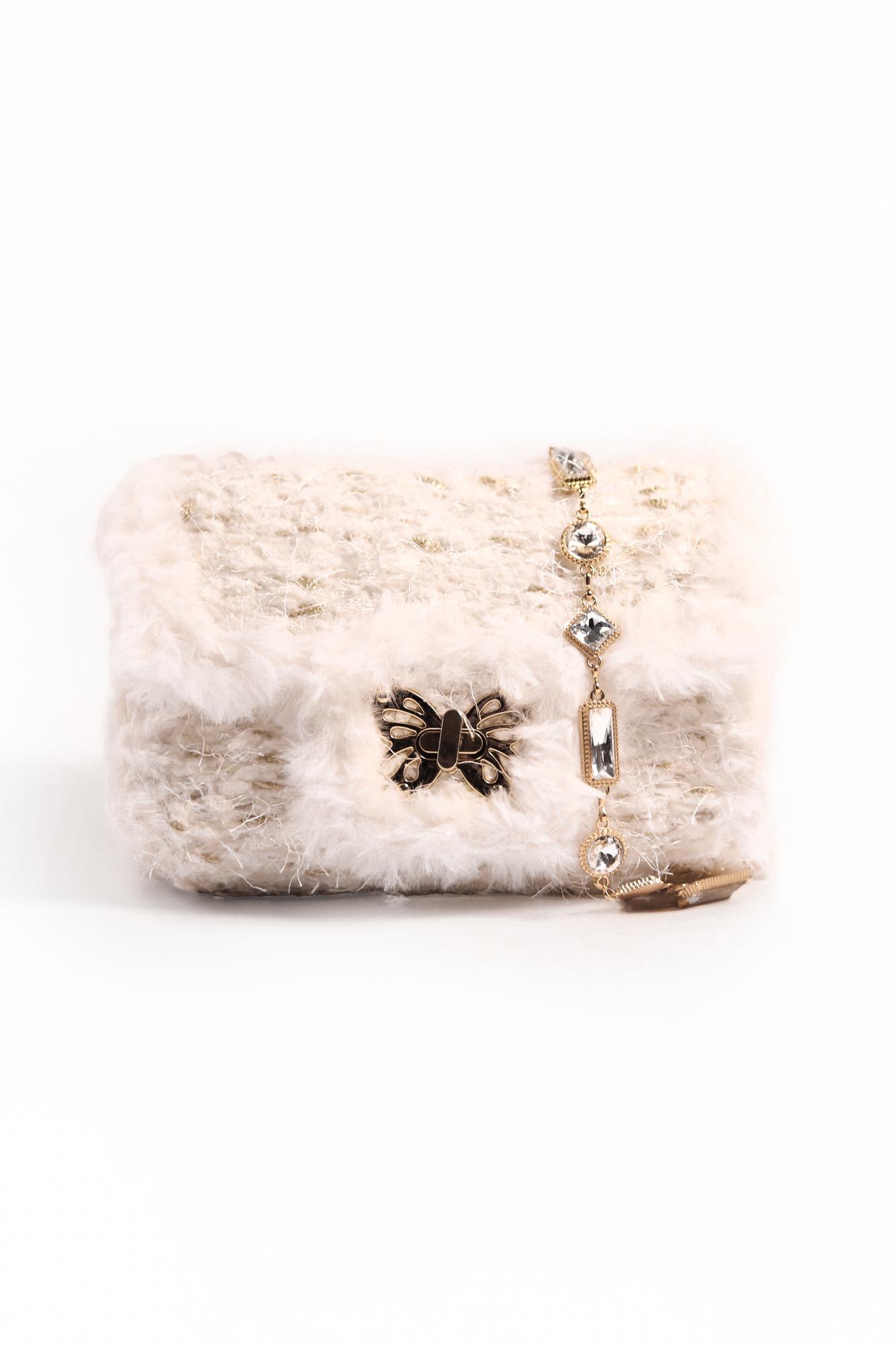 Бежевая сумка-клатч