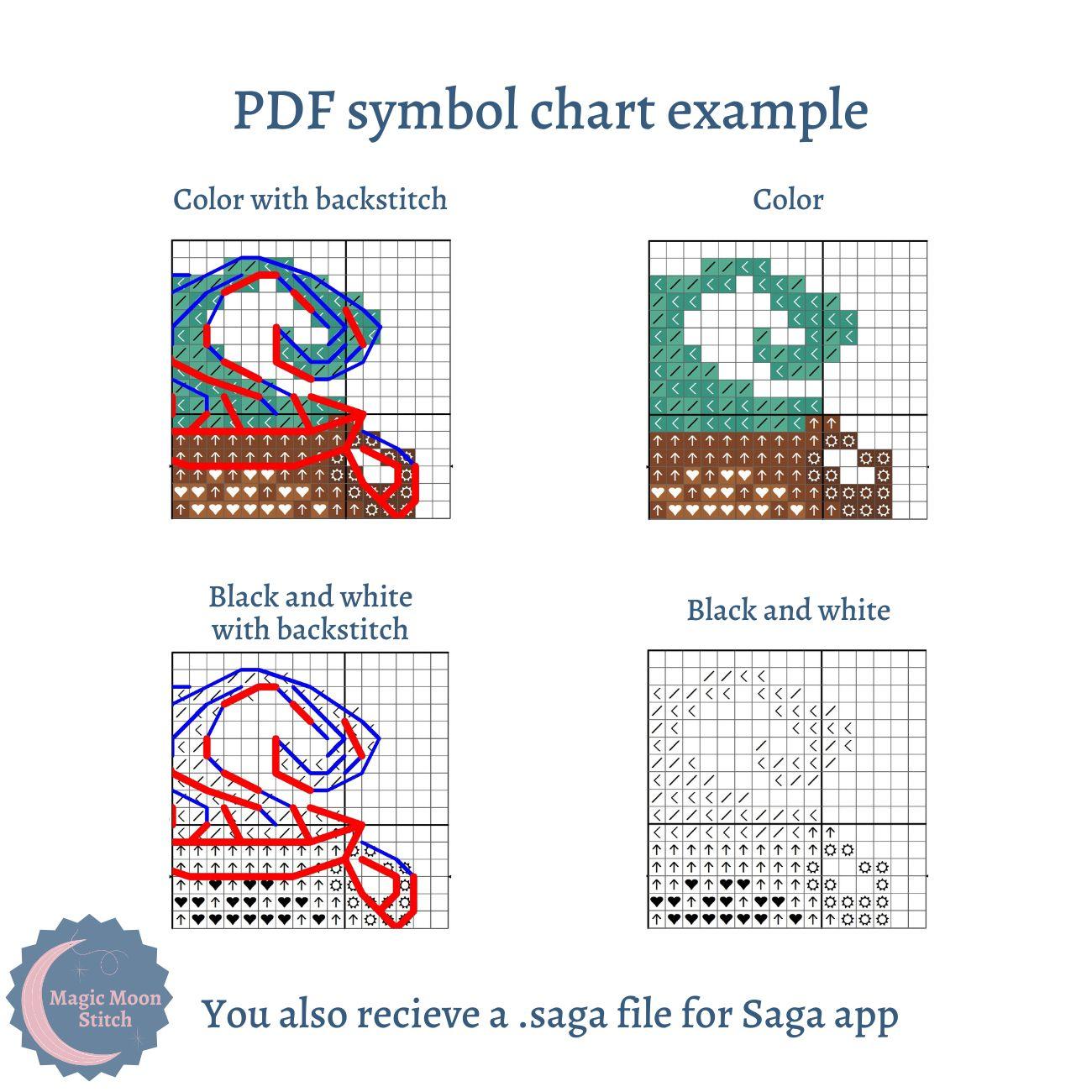 Favorite tea (Autumn) - cross stitch pattern