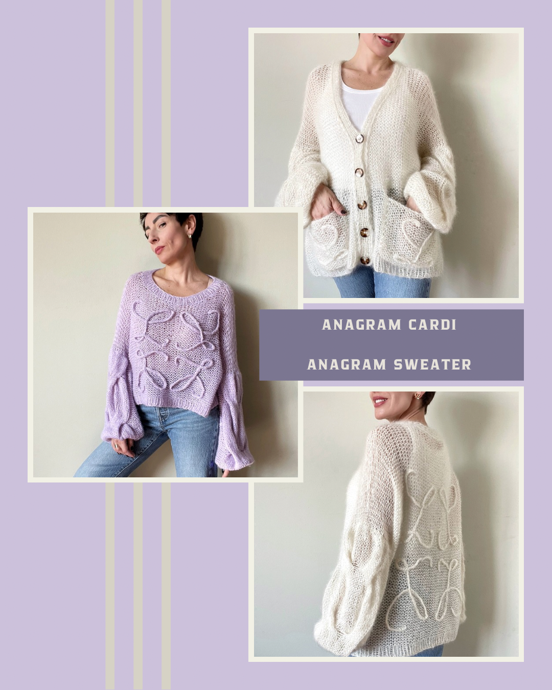 MK Anagram Cardi + MK Anagram Sweater