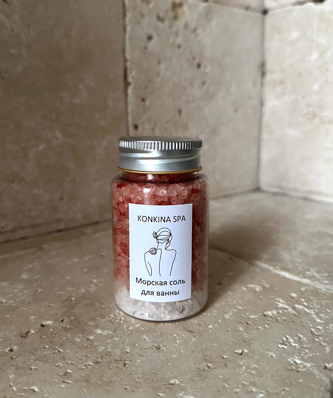 Морская соль без сухоцветов "Маршмелоу", красный