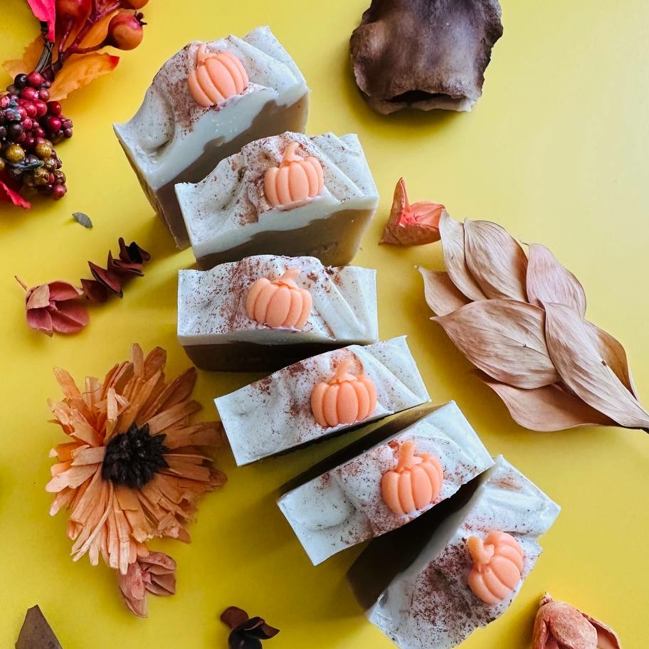 Натуральное мыло "Тыквенно-карамельный хруст"