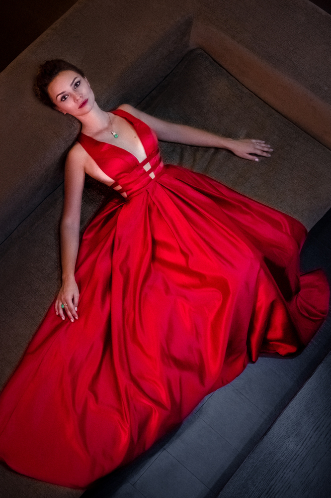 Платье "Lady in red" красный