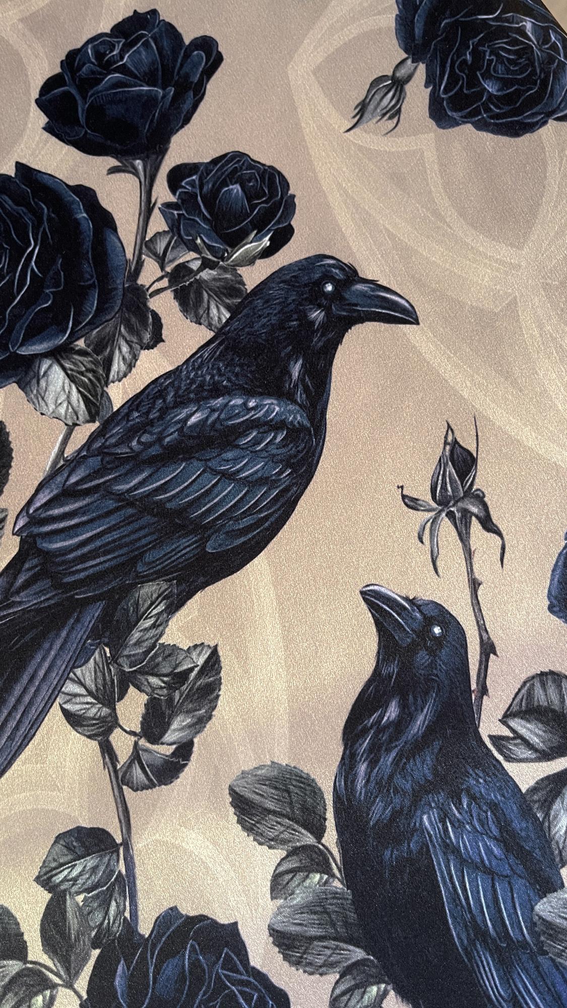 Платок "Готические вороны"