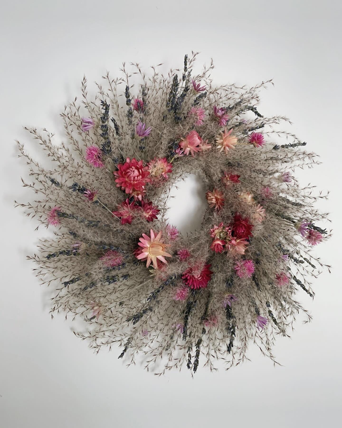 Wreath SMALL "Miscanthus-Lavender"