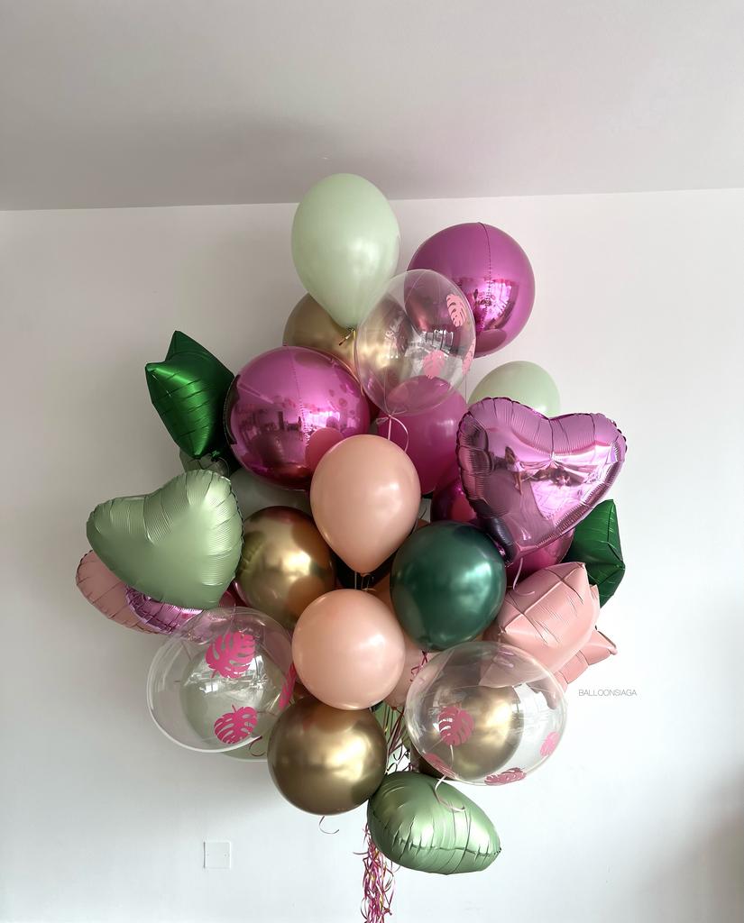 Cute Jungle Theme Balloons Bunch