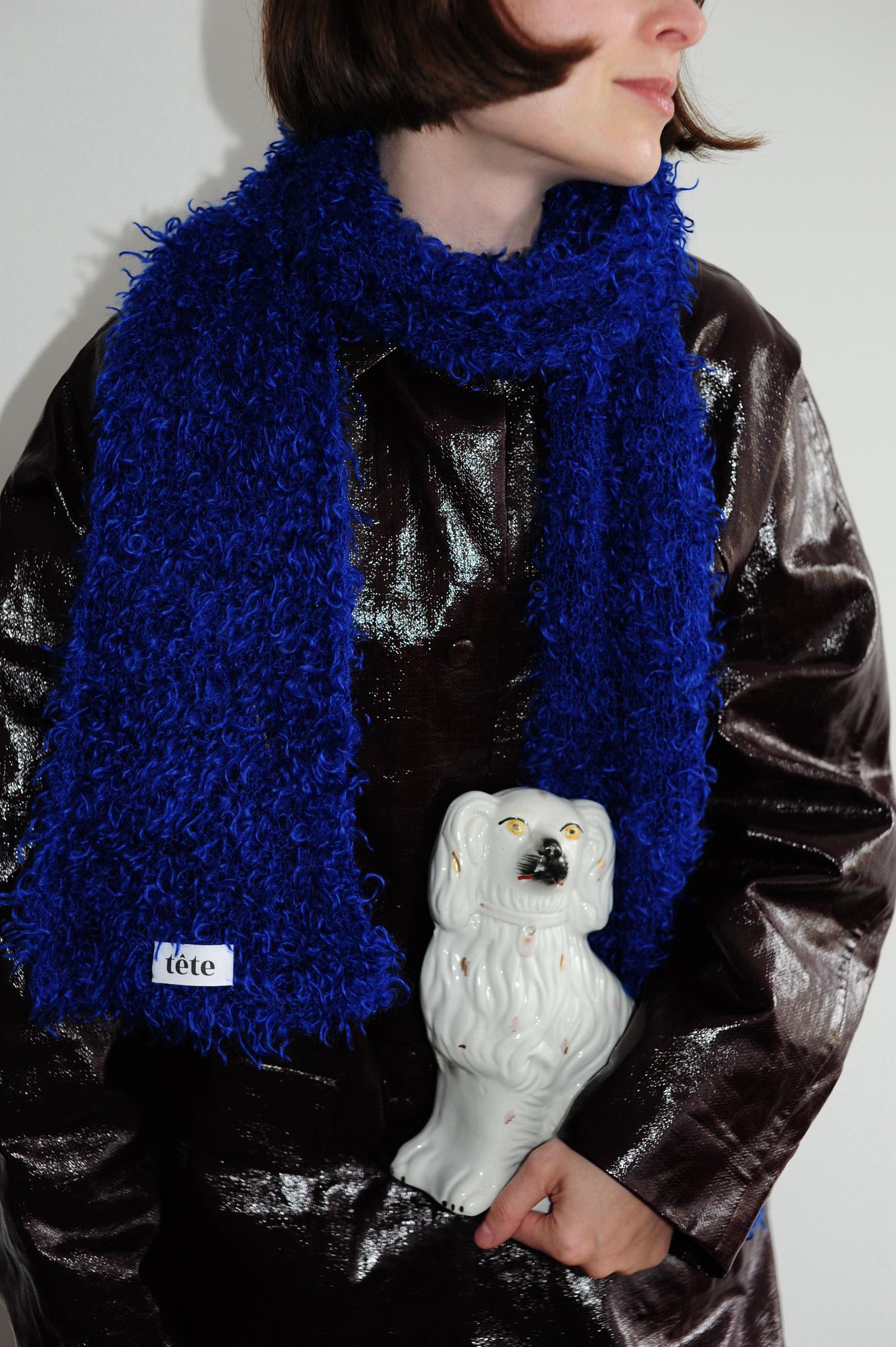 Blue scarf