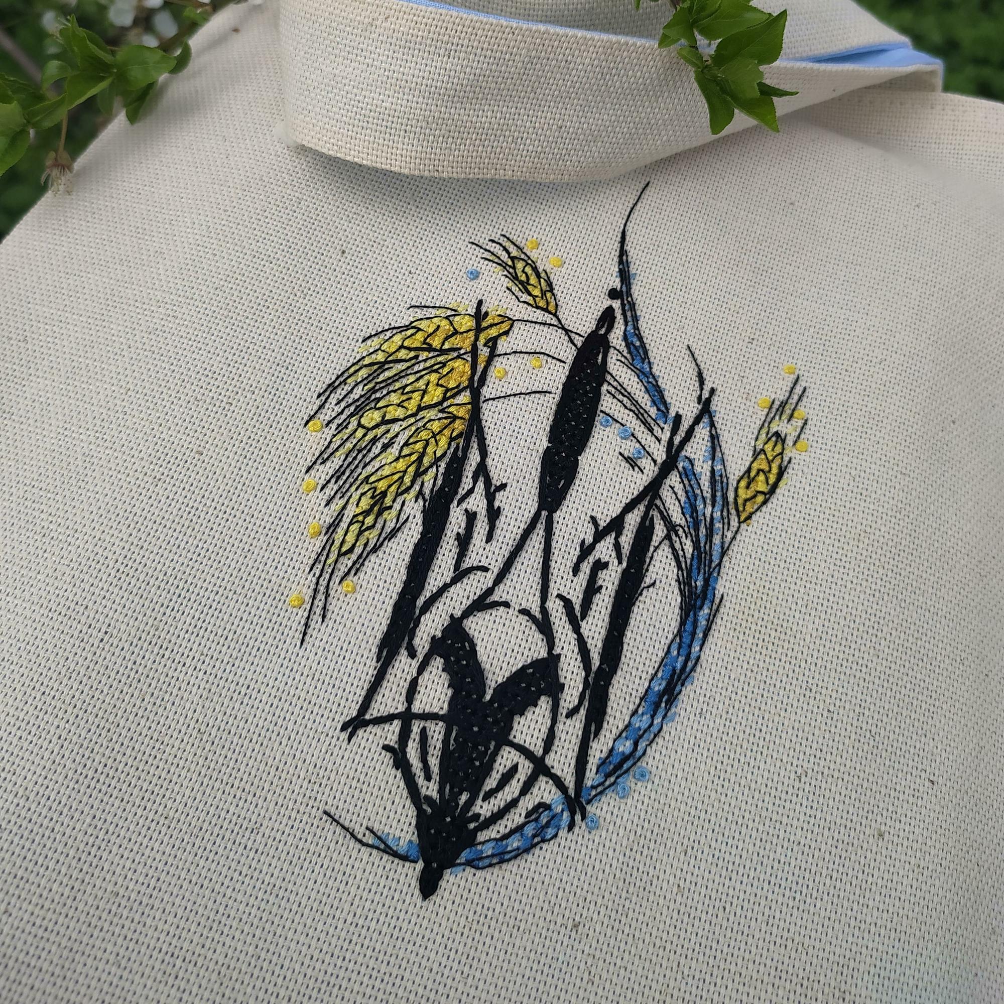 Герб України з колосками