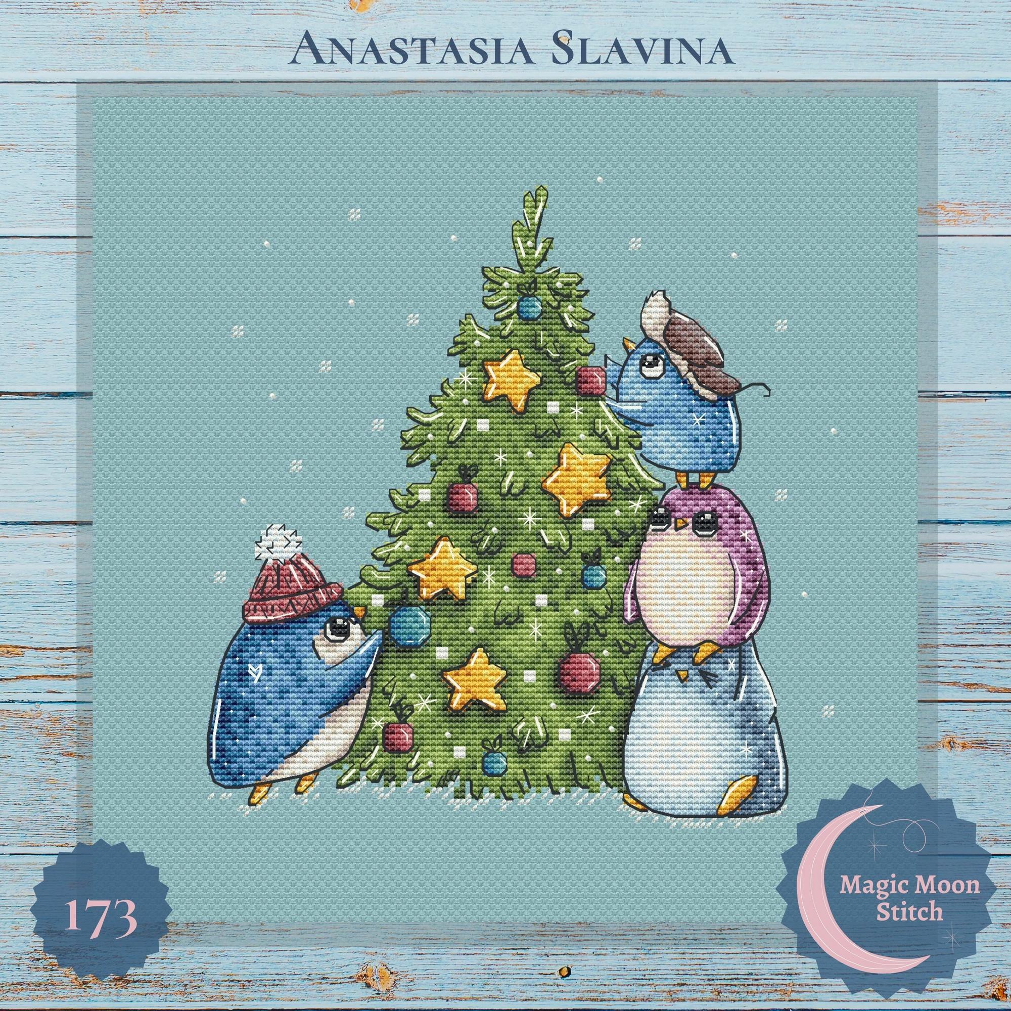 Пінгвінята біля ялиночки