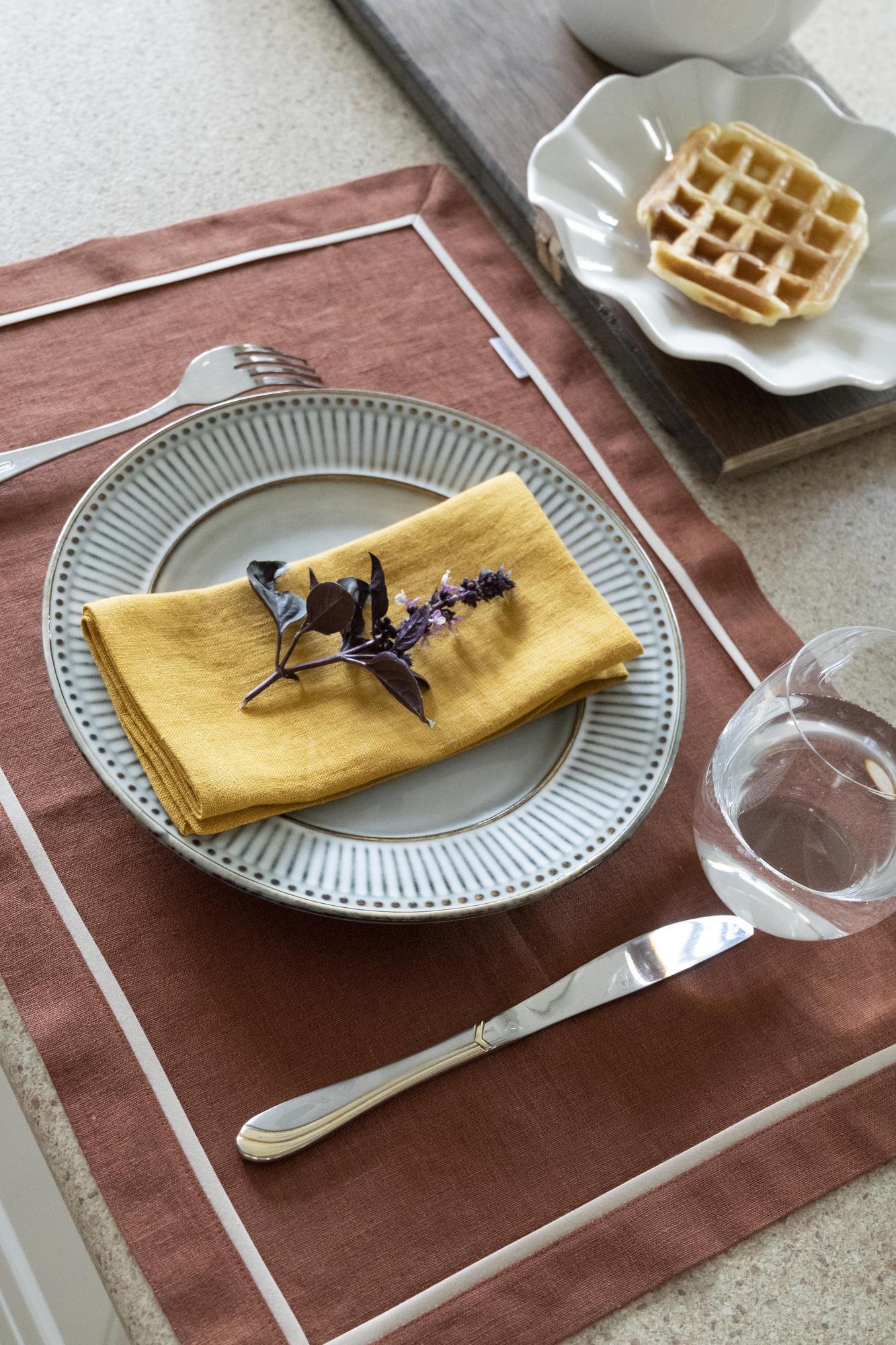 Комплект салфеток оттенок Горчица