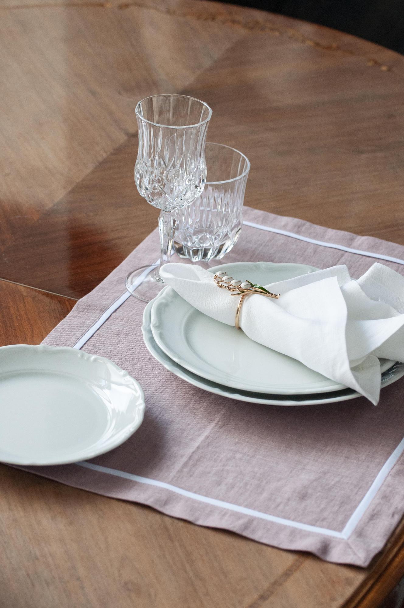 Плейсмат оттенок Сорбет  с кантом